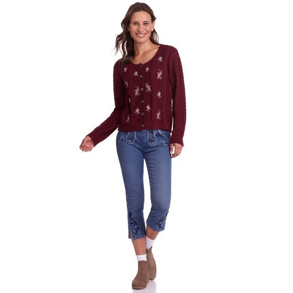 Gina Benotti Damen Strickjacke mit Stickereien