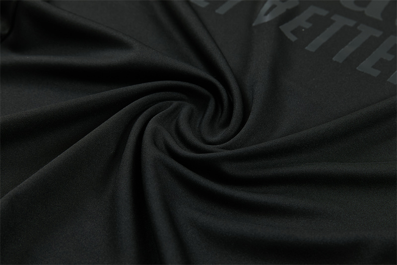 Adult / Kids 2627 Real Madrid Half Zipper Training Suit (All Black)