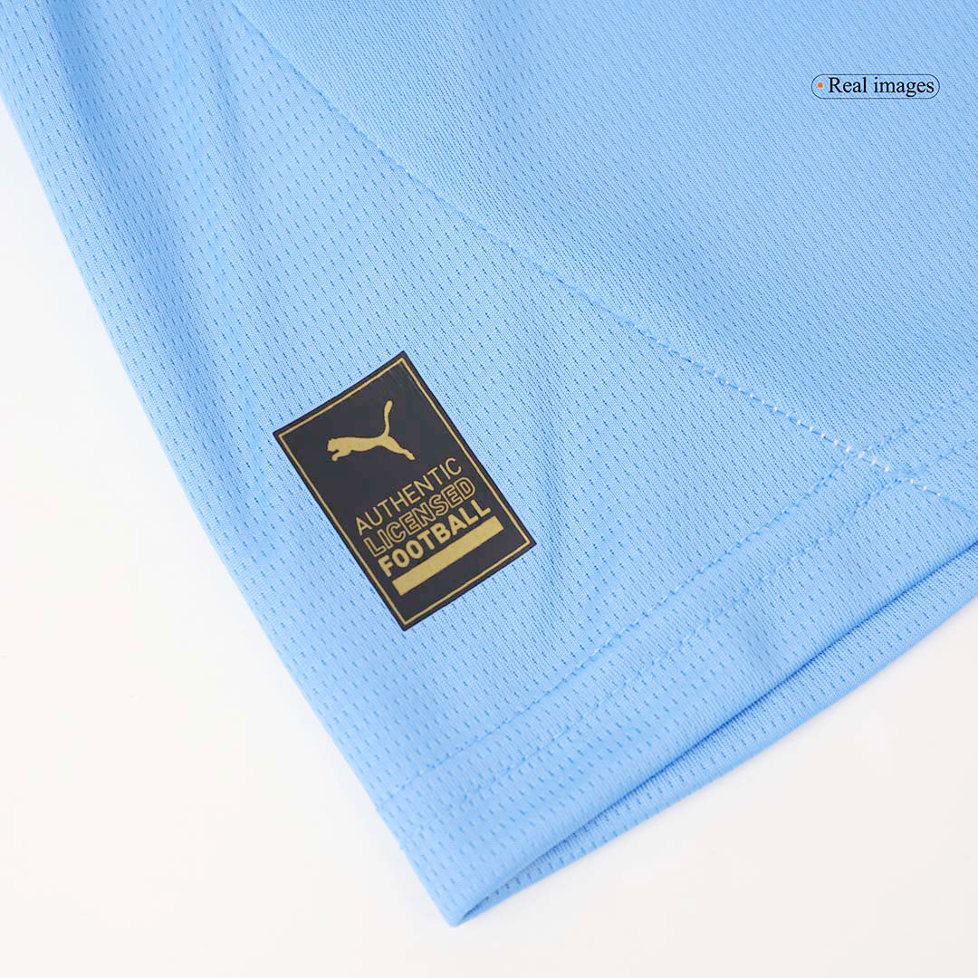 Manchester City Home Kids Soccer Jerseys Kit