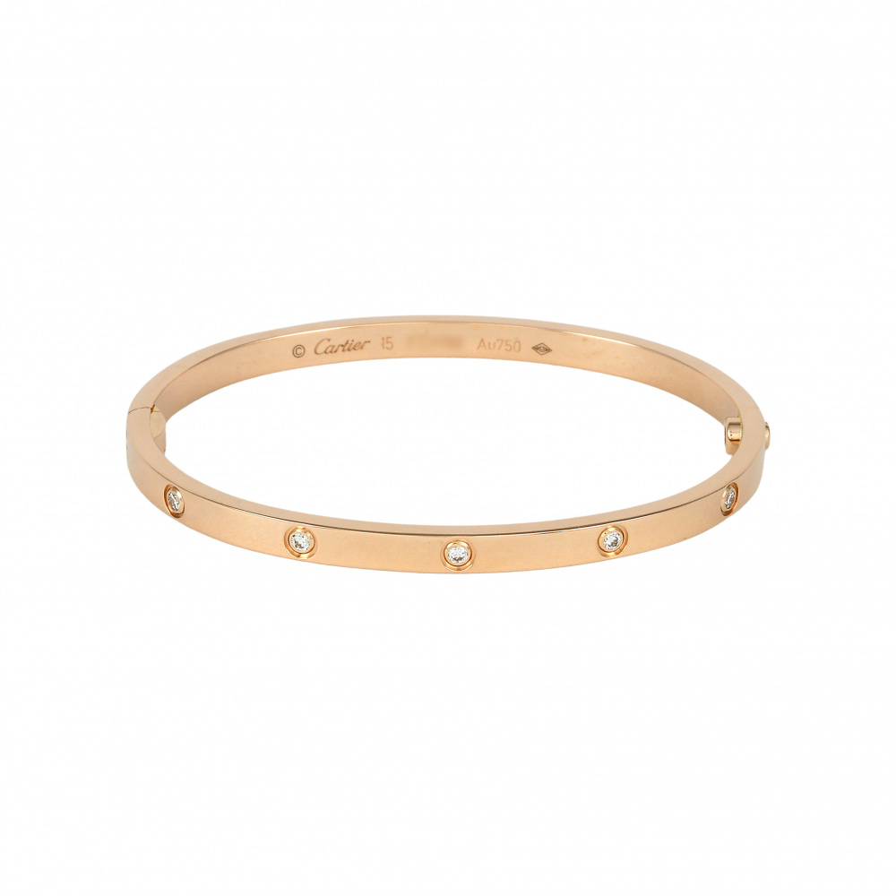 Cartier Love Bracelet 18K Rose Gold Diamond B6047900