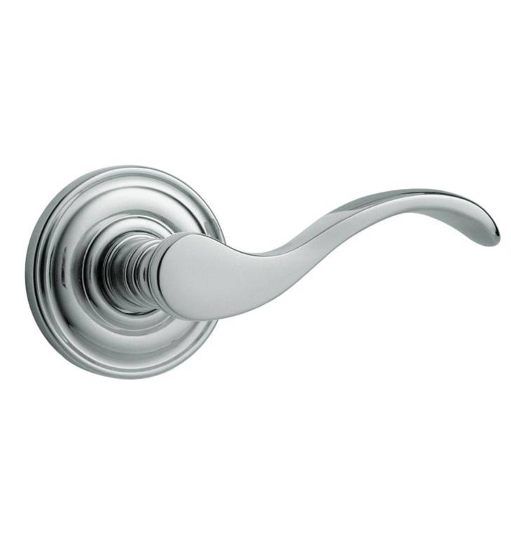 Baldwin 5455V452RMR 2 Rmr Wave Lever u0026 Less Rose Distressed Antique Nickel
