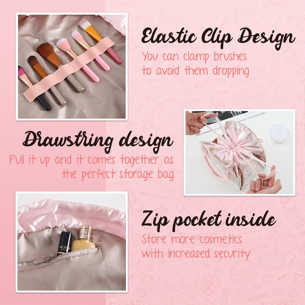RevUp Drawstring Cosmetic Bag