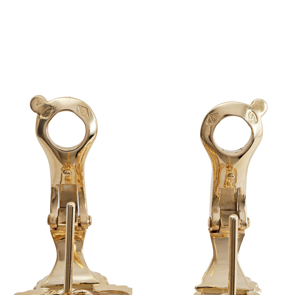 Van Cleef & Arpels Magic Alhambra 3 Motifs Earrings 18K Yellow Gold VCARD79000