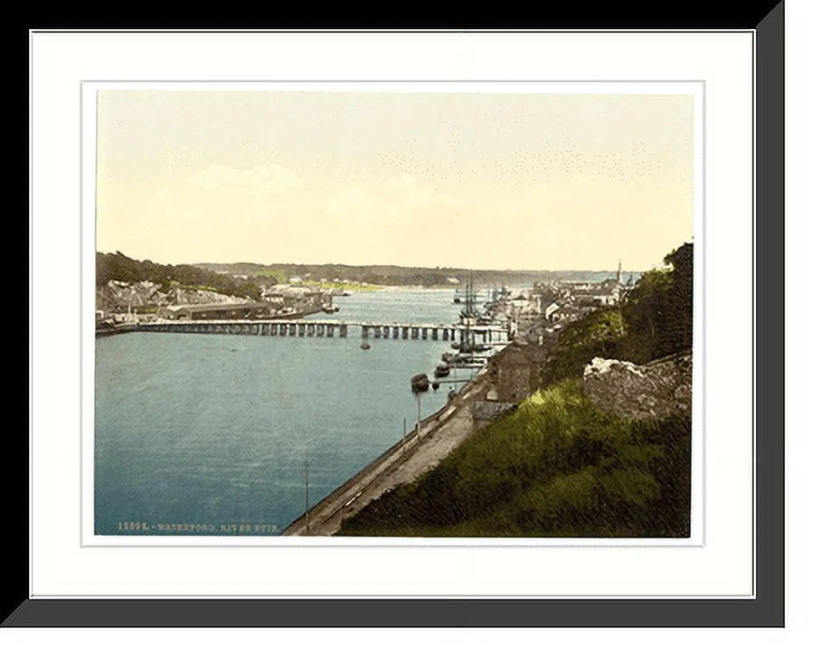 Historic Framed Print, River Suir. Waterford. Co. Waterford Ireland, 17-7/8