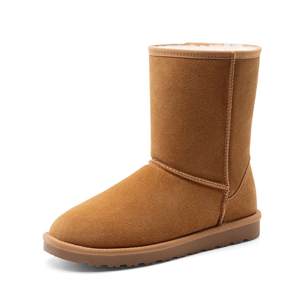 Men’s Non-Slip Fuzzy Suede Winter Boots