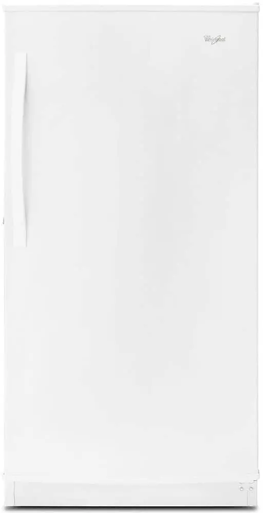 Whirlpool 16 cu. ft. Upright Freezer – Frost-Free Design with Electronic Controls and Bright White Finish