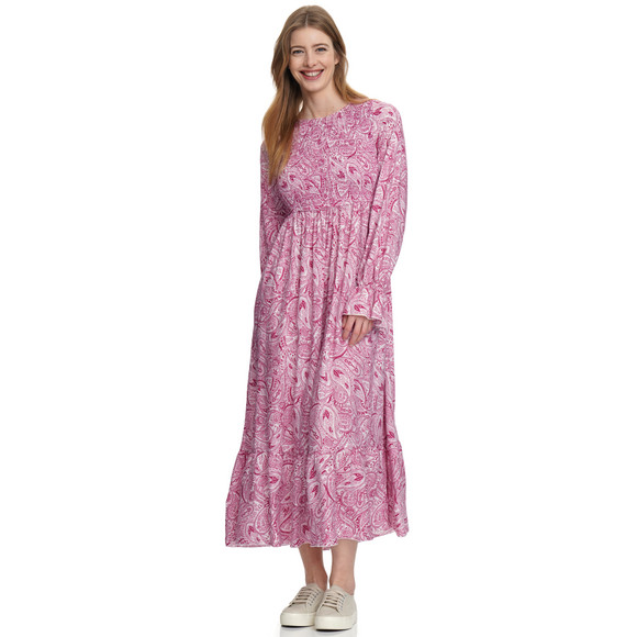Gina Damen Maxi-Kleid mit Paisley-Muster