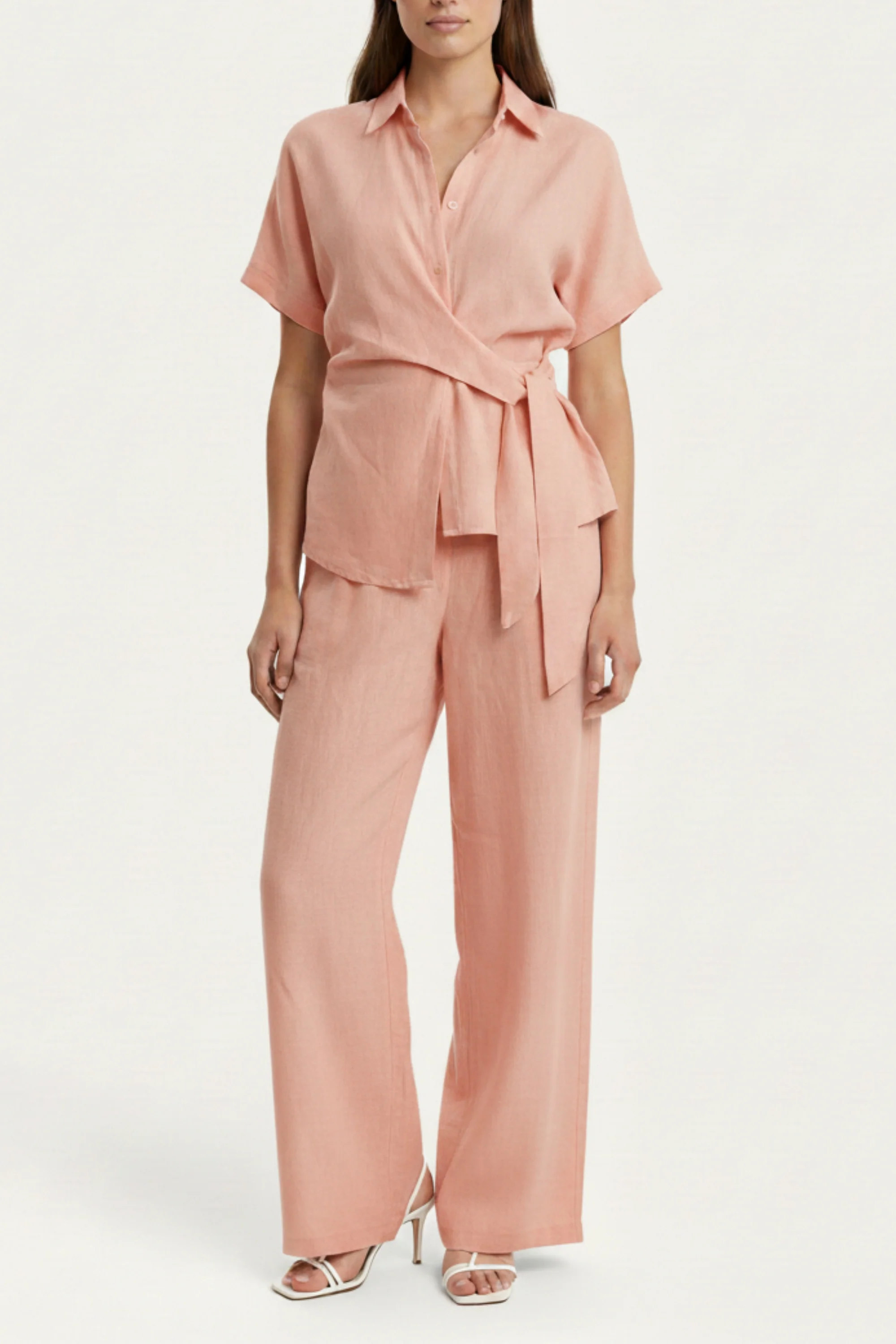 Soft Peach Knot Co-ord Set