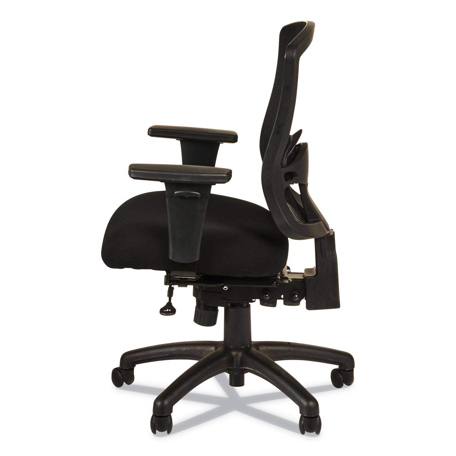 Alera Etros Series Black Mid-Back Multifunction with Seat Slide Chair