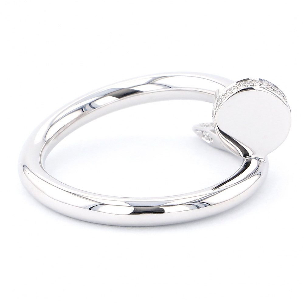 Cartier Juste un Clou Ring 18K White Gold Diamond