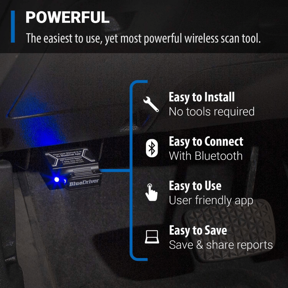 BlueDriver Bluetooth Pro OBDII Scan Tool For iPhone And Android