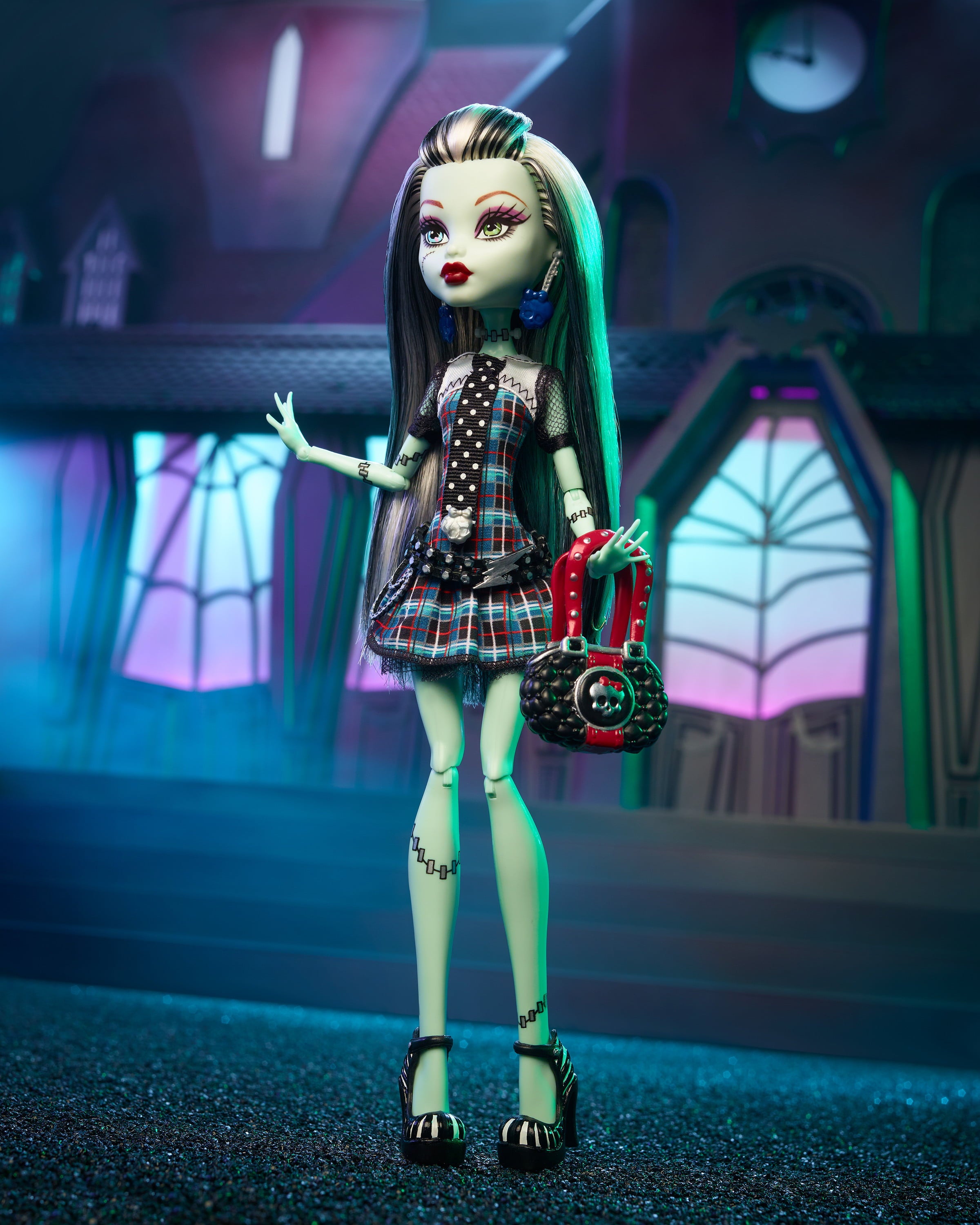 Monster High Frankie Stein Doll, Collectible Reproduction in Original Look with Diary & Doll Stand