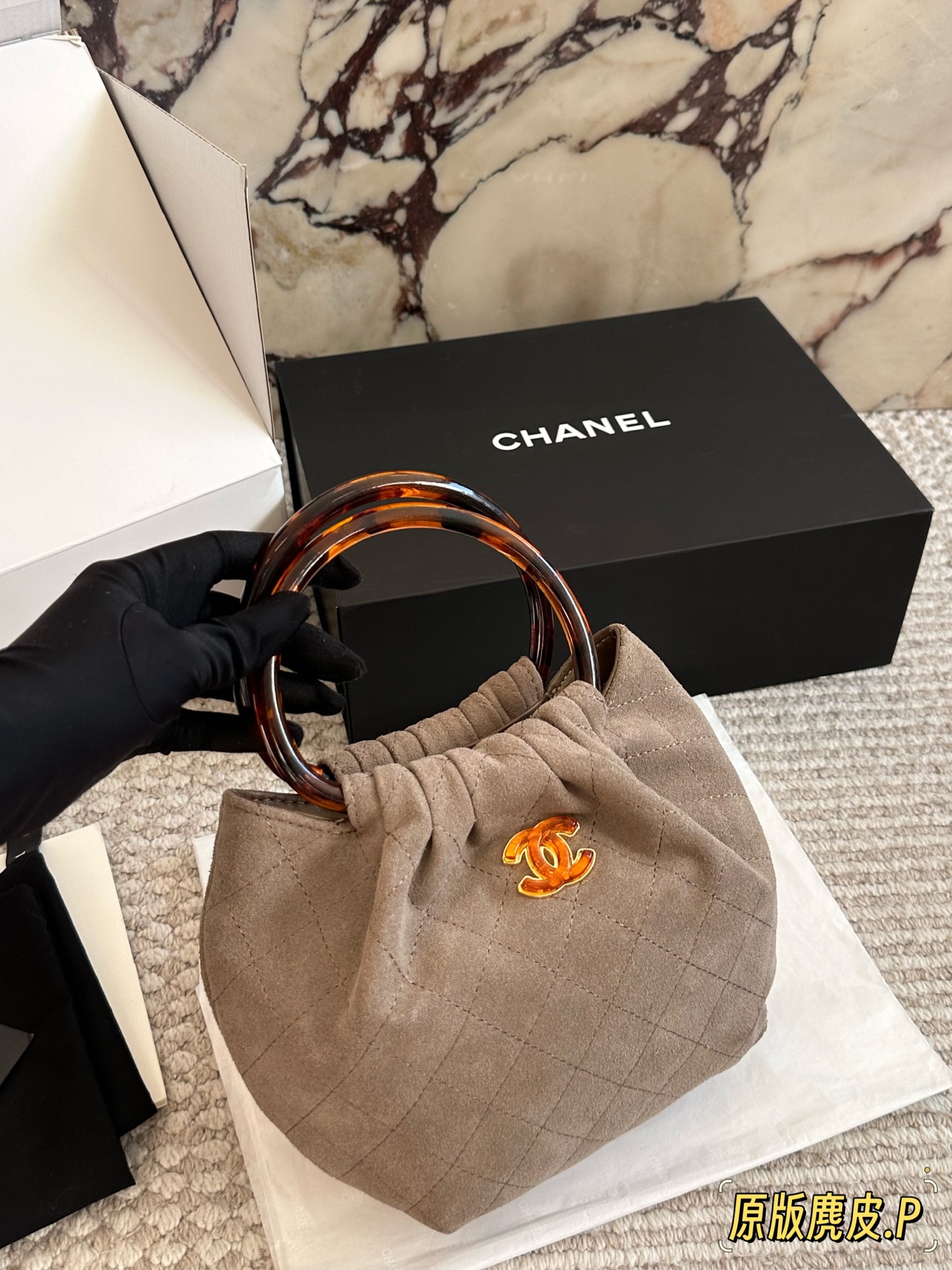 Chanel 26C Suede Ingot Handbag - cnluxepick