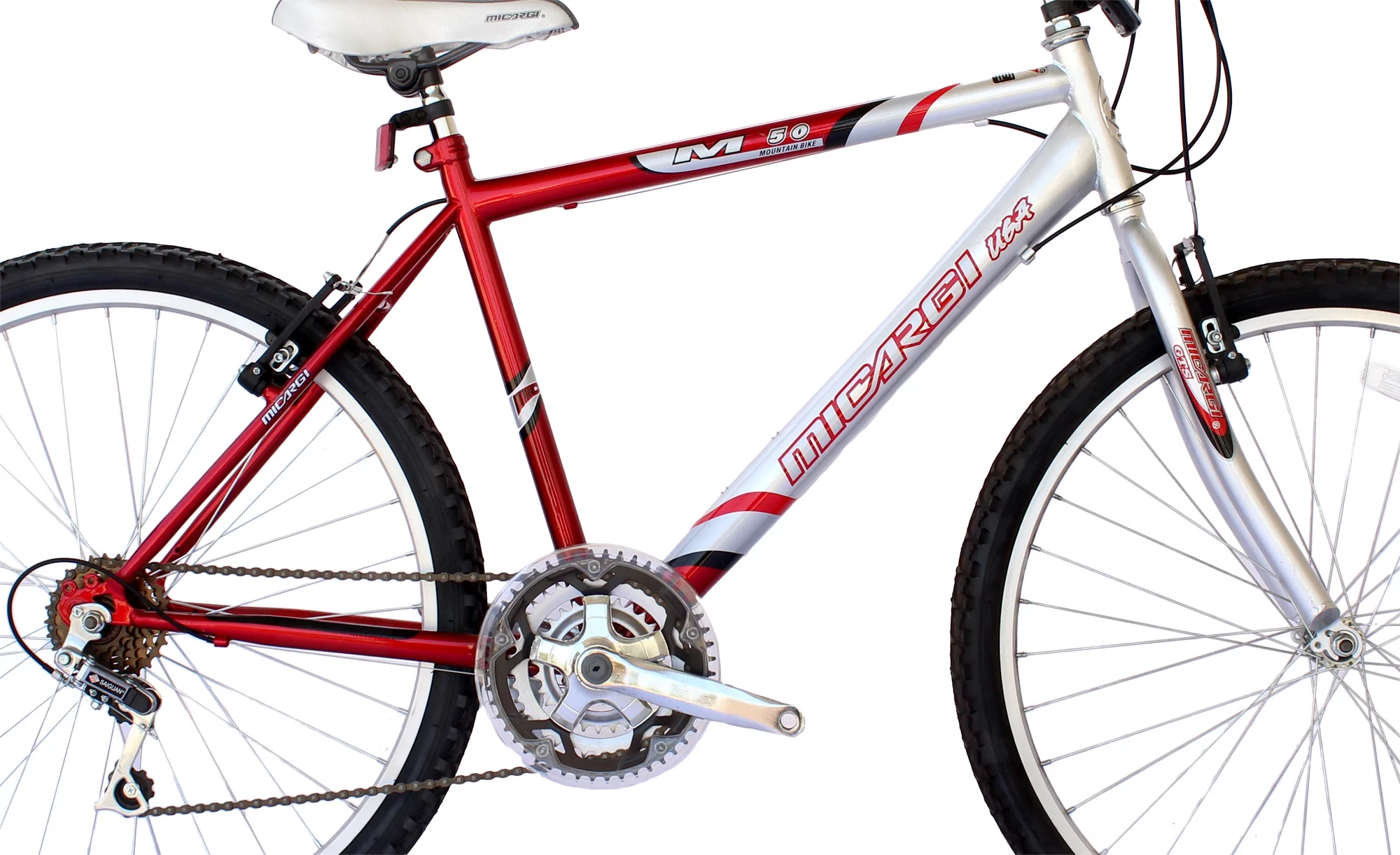 Wonder Wheels 26 Inch Mountain Bike MTB 18 Speed Bicycle, Bike, Steel Frame Alloy Rims 36 H - Burgundy