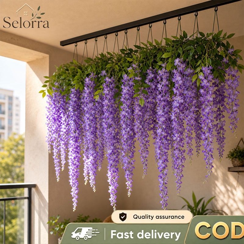 White Wisteria Flowers