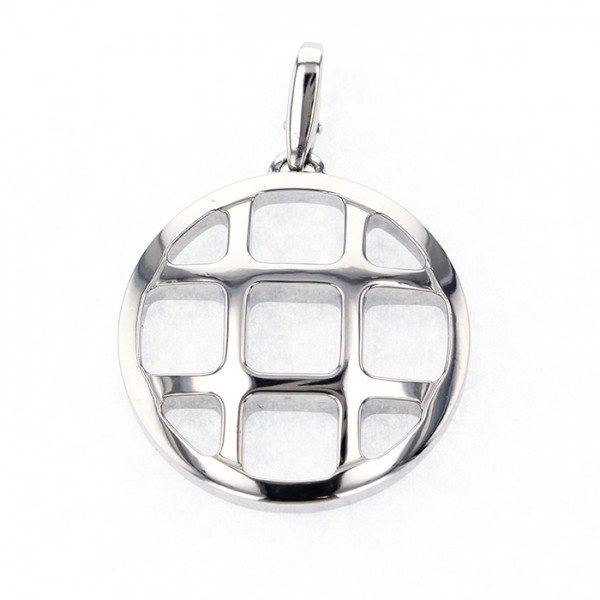 Cartier Pasha Grid K18WG White Gold Pendant Top Necklace
