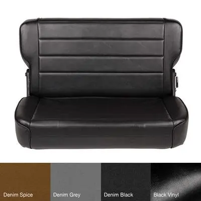 Smittybilt Fold and Tumble Rear Seat (Black) – 41301