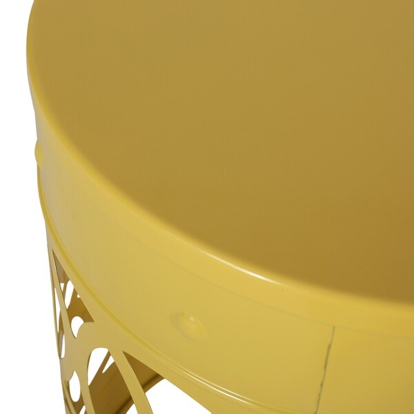 Metal end Table Large ,Green