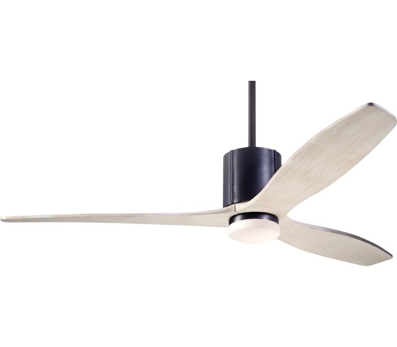 Modern Fan Co-LLX-DBBK-54-WW-271-RC-LeatherLuxe DC - 54 inch 3 Blade