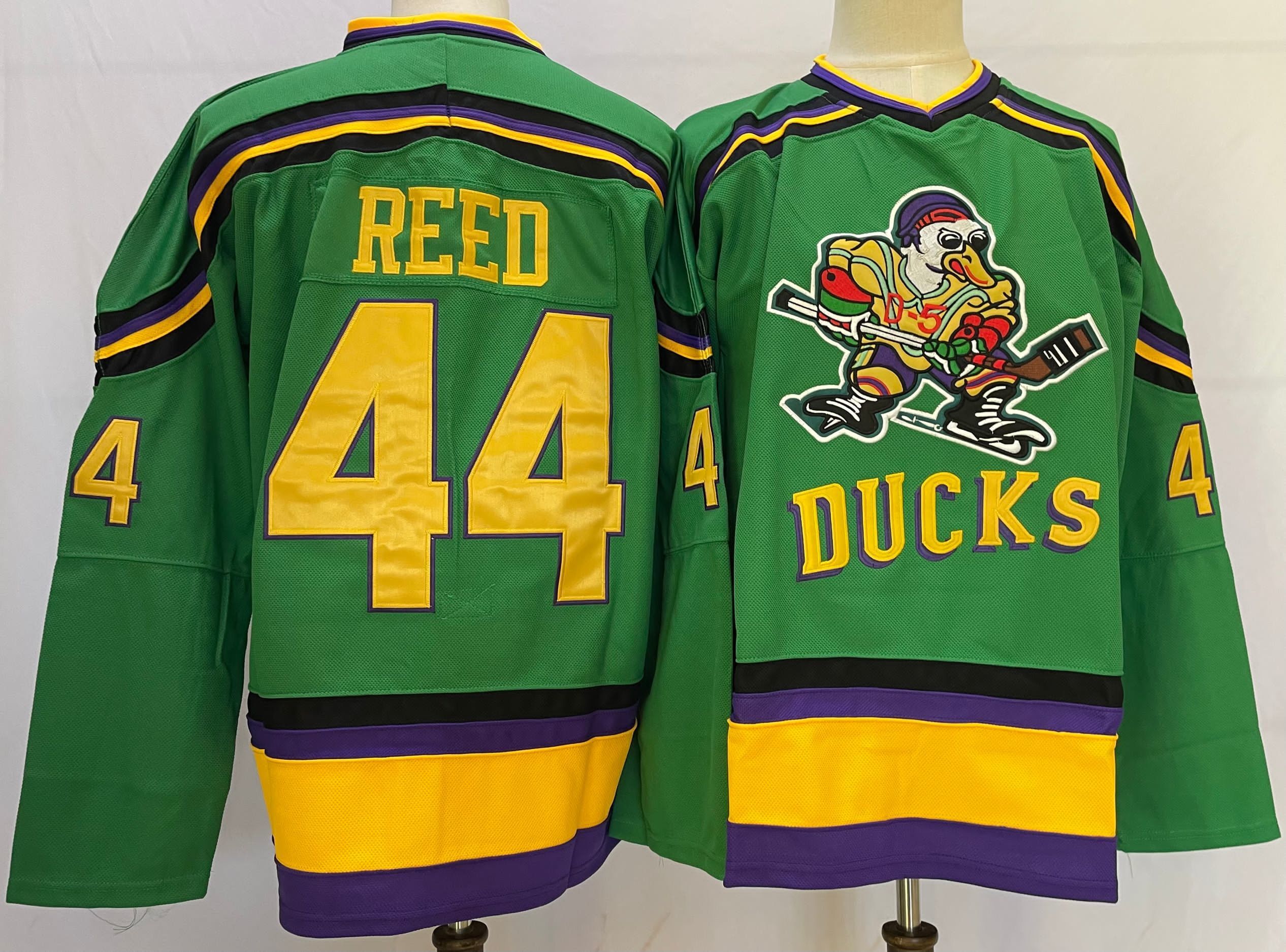 Men's Anaheim Ducks Dean Reed #44 Green Player Jersey