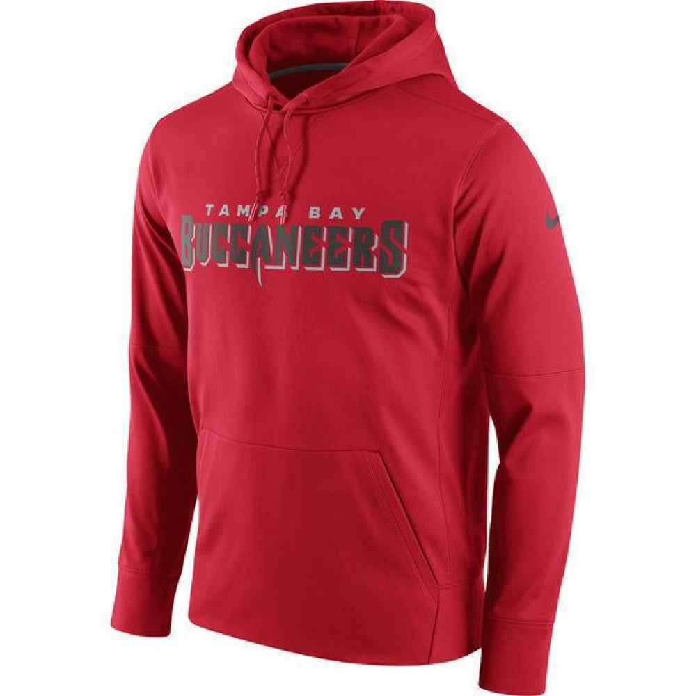 Men's Tampa Bay Buccaneers Red Club Therma NFL Pullover Hoodie