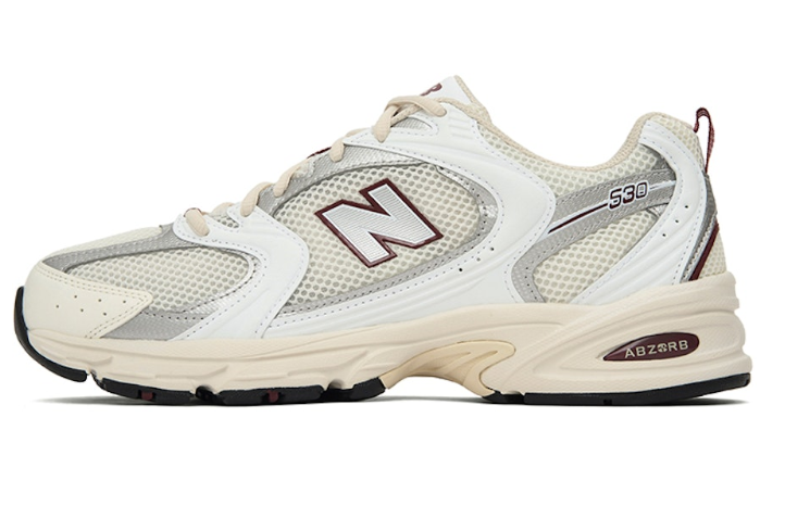New Balance 530 Sea Salt Mercury Red MR530SZ Casual Running Shoes