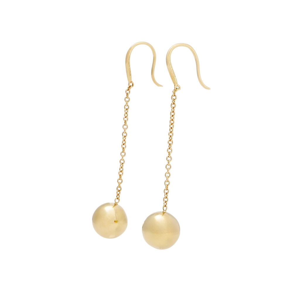Tiffany & Co. Hardware Earrings 18K Yellow Gold