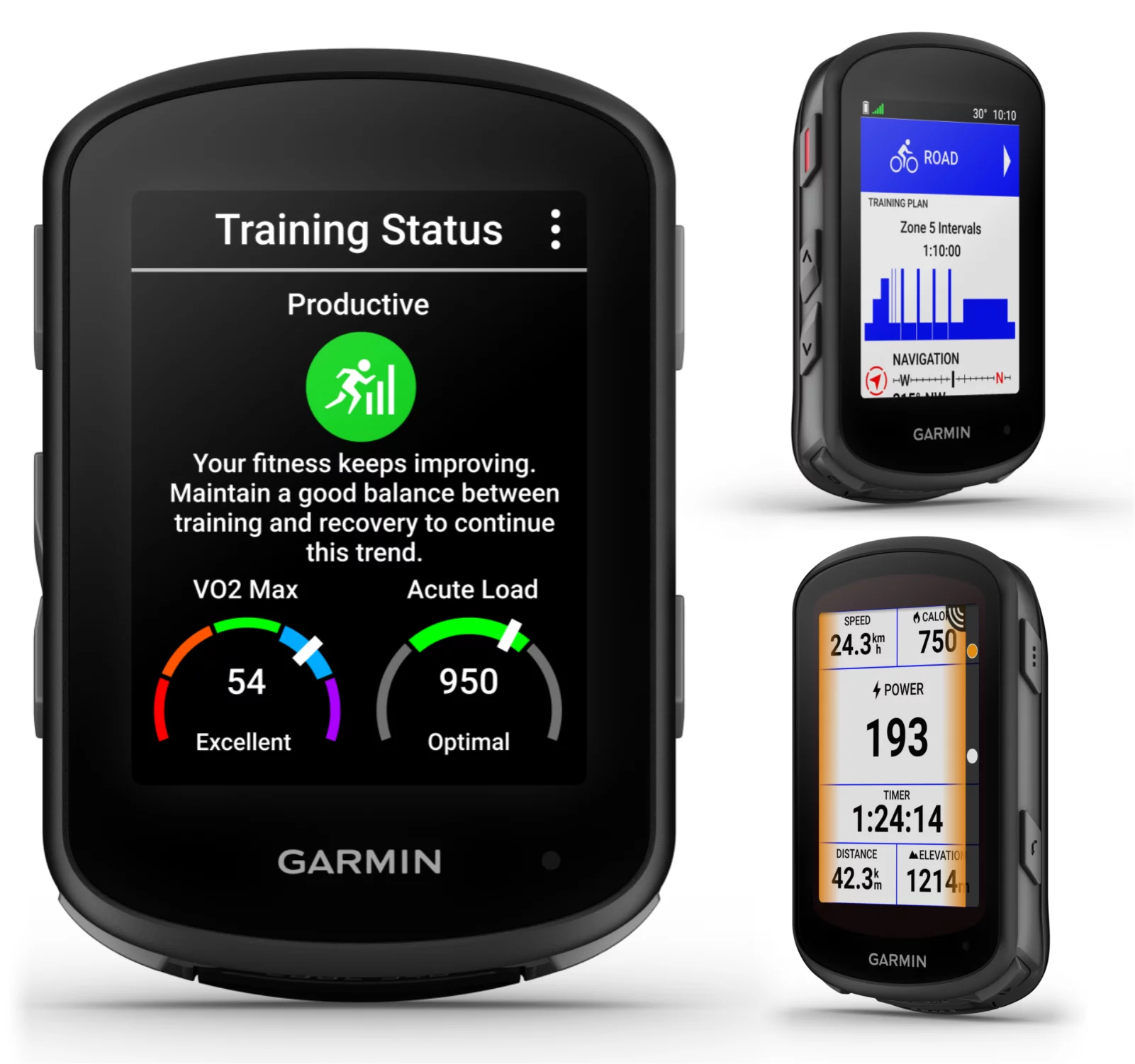 Garmin Edge 540 GPS Cycling Computer, Button Controls, Advanced Navigation with Wearable4U Power Bank Bundle