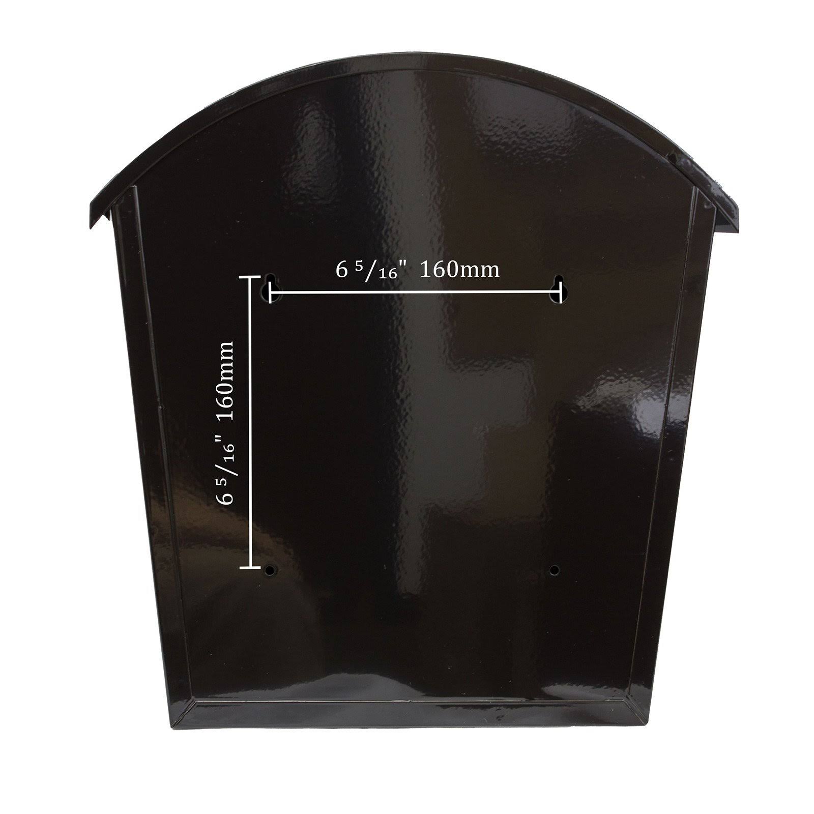 Qualarc Ridgeline Locking Mailbox - Black