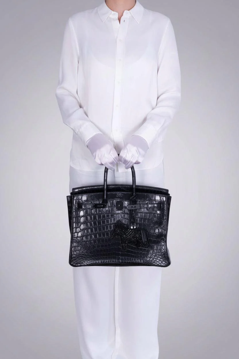 Hermès Birkin 35 SO BLACK Matte Niloticus Crocodile PVD Hardware