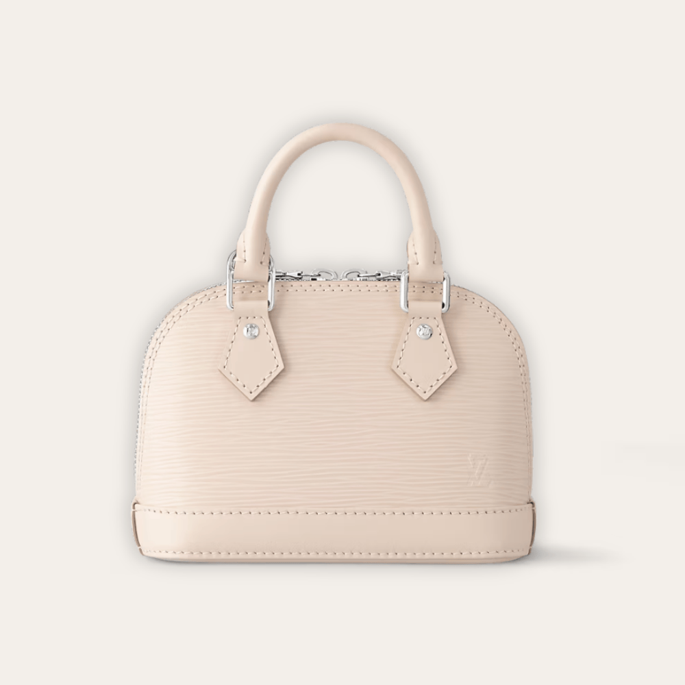 Louis Vuitton Nano Alma Epi Noir Beige 7.1 Inches M81945