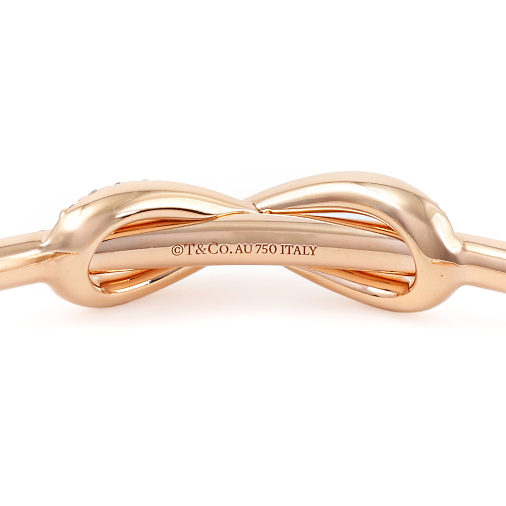Tiffany & Co. Infinity Diamond Bracelet 18K Rose Gold
