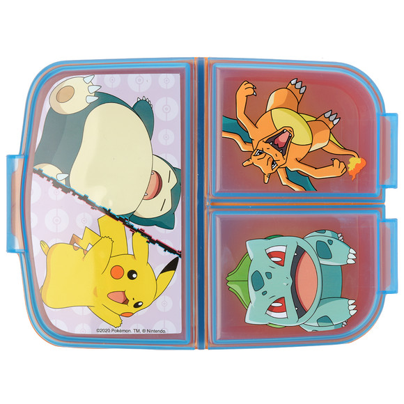 Topolino Pokémon Brotdose mit 3 Fächern