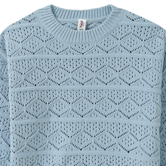 Yigga Mädchen Strickpullover mit Strukturmuster