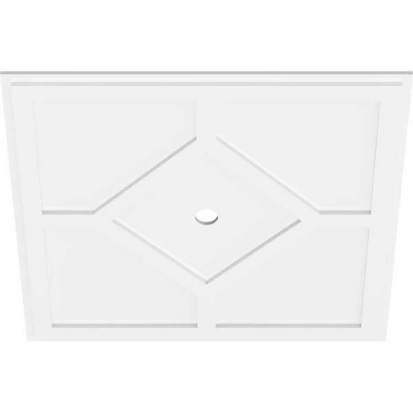Embry Architectural Grade PVC Contemporary Ceiling Medallion (34x22OD x 2x22ID x 11 3/4x22C)