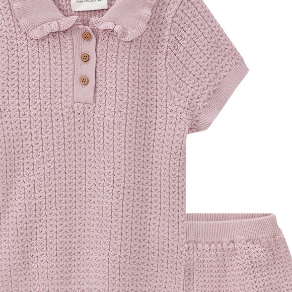 Topomini Pure Collection Baby Strick-Set mit Shirt und Hose