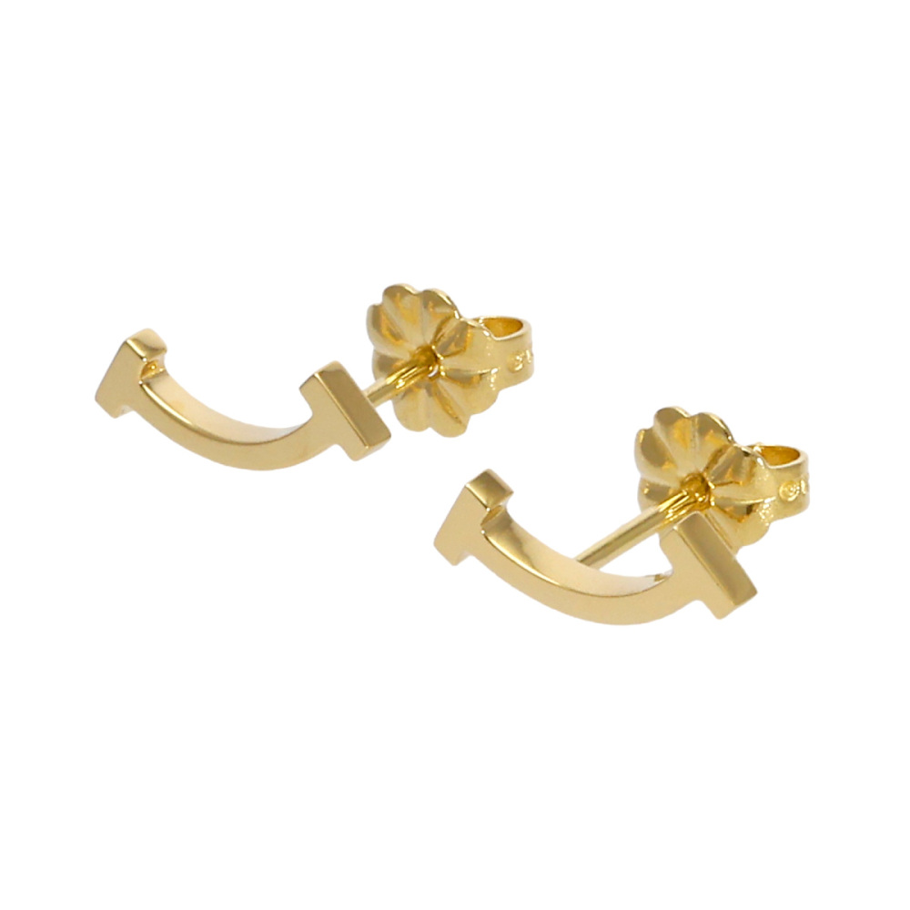 Tiffany & Co. Tiffany T Smile Earrings 18K Yellow Gold 60150766