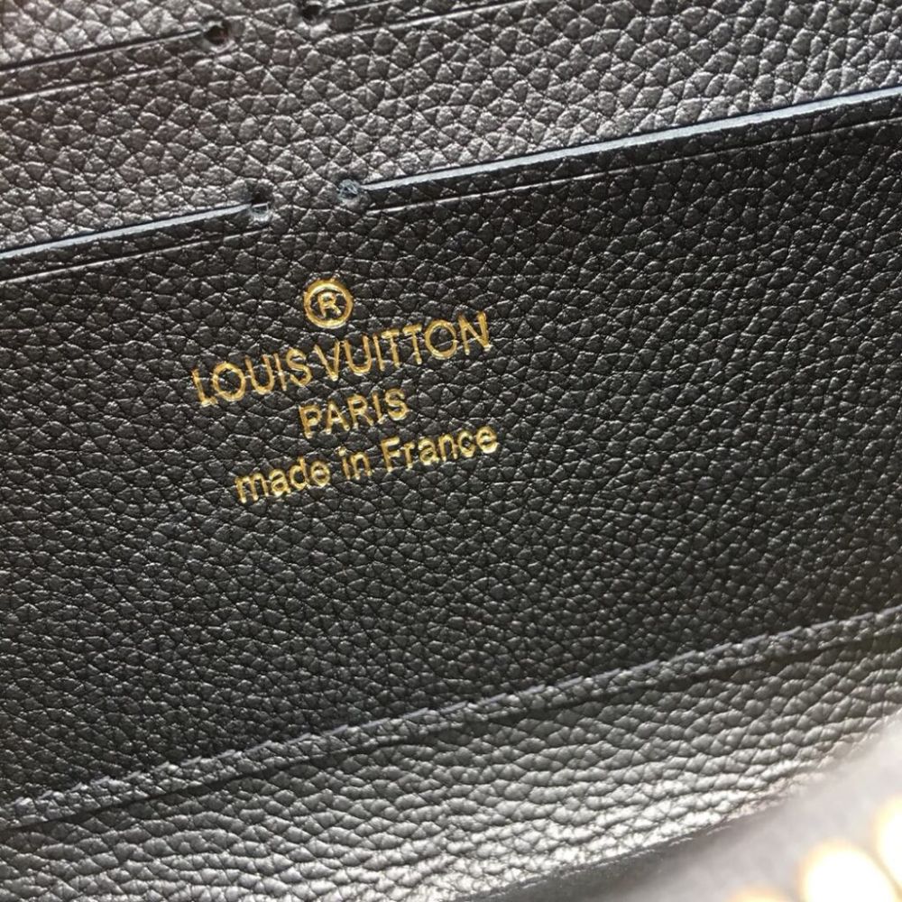 Louis Vuitton Zippy Wallet Monogram Black 7.5 Inches M61864