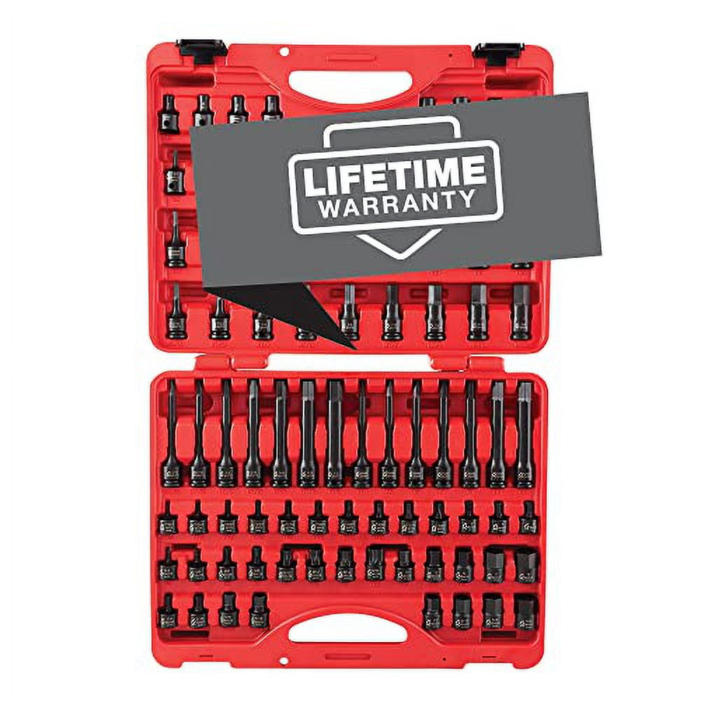 Sunex Tools 3569 3/8 Inch Drive Master Hex Bit Impact Socket Set, 84 Pieces