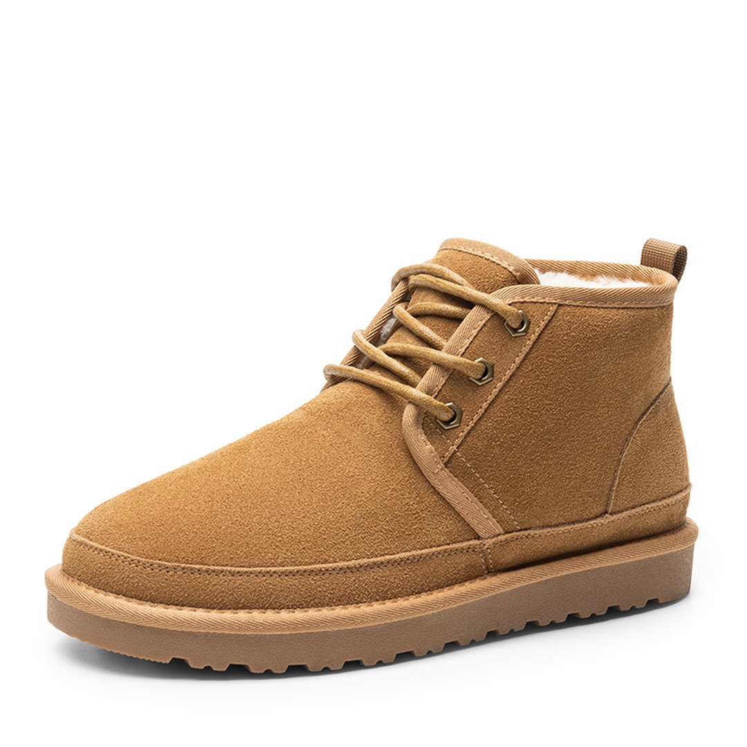 Men's Suede Fur Snow Boots