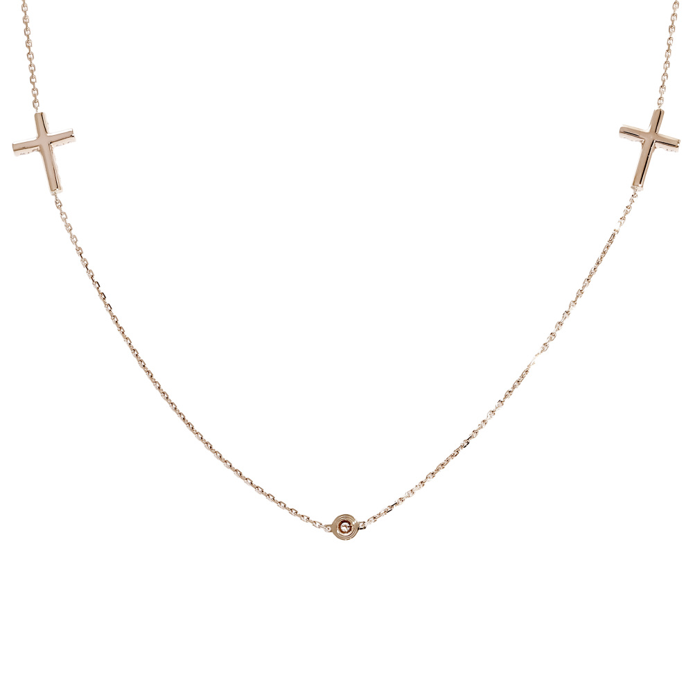 Cartier Symbol Necklace 18K Rose Gold Diamond N7405400