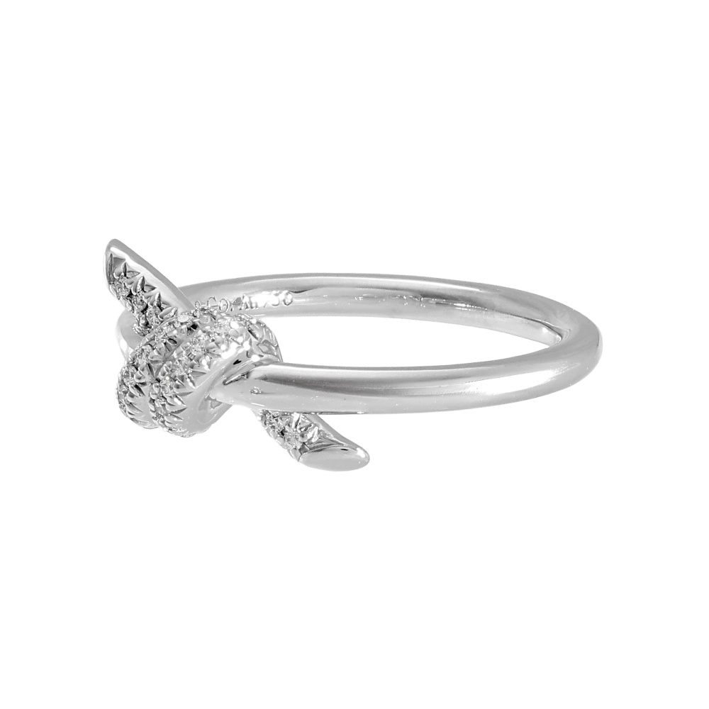 Tiffany & Co. Knot Ring 18K White Gold Diamond 70302705