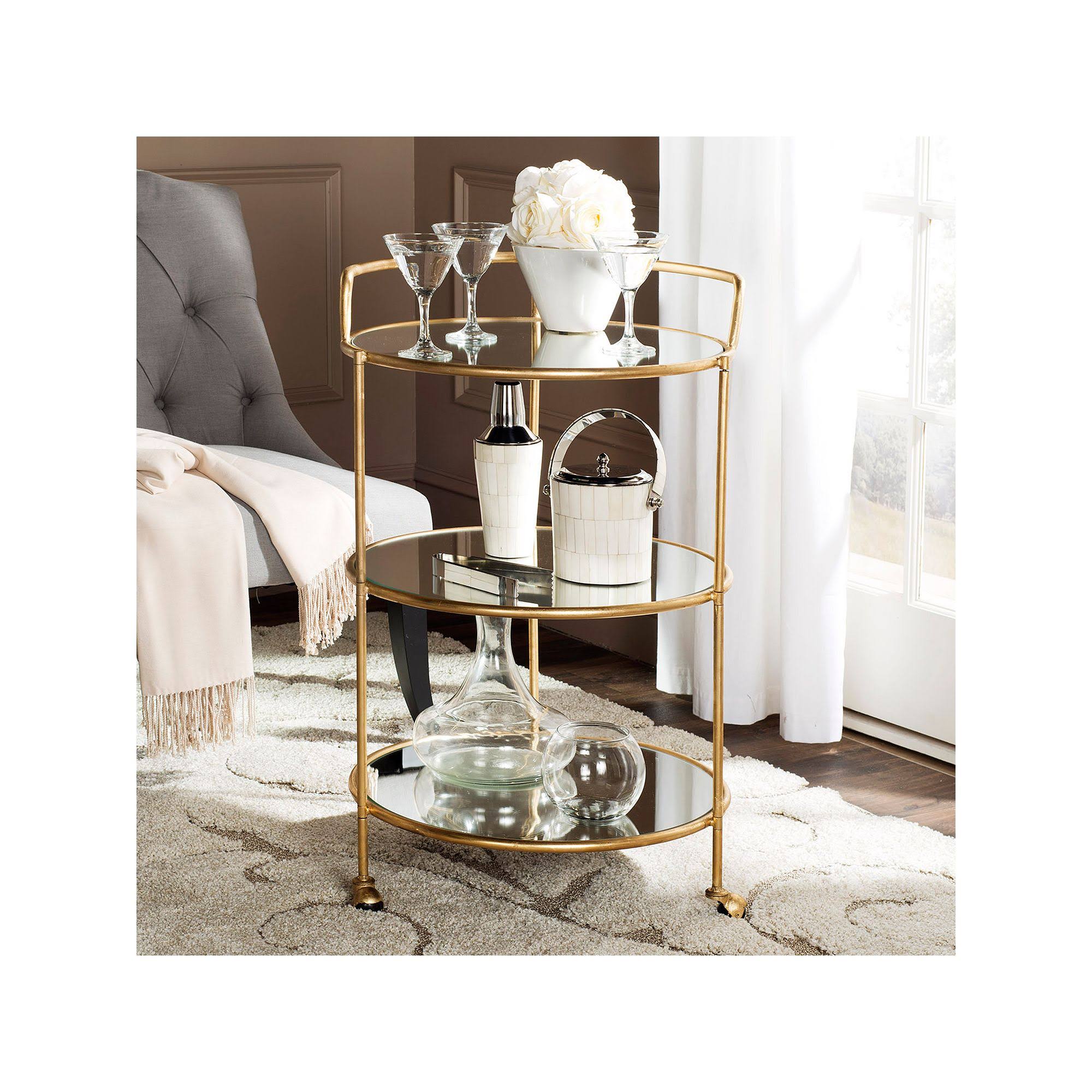 Safavieh Dulcinea Bar Cart - Gold