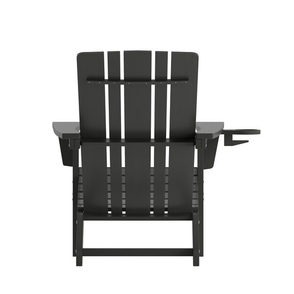 Commercial Grade AllWeather Adirondack Chair with Swiveling Cupholder