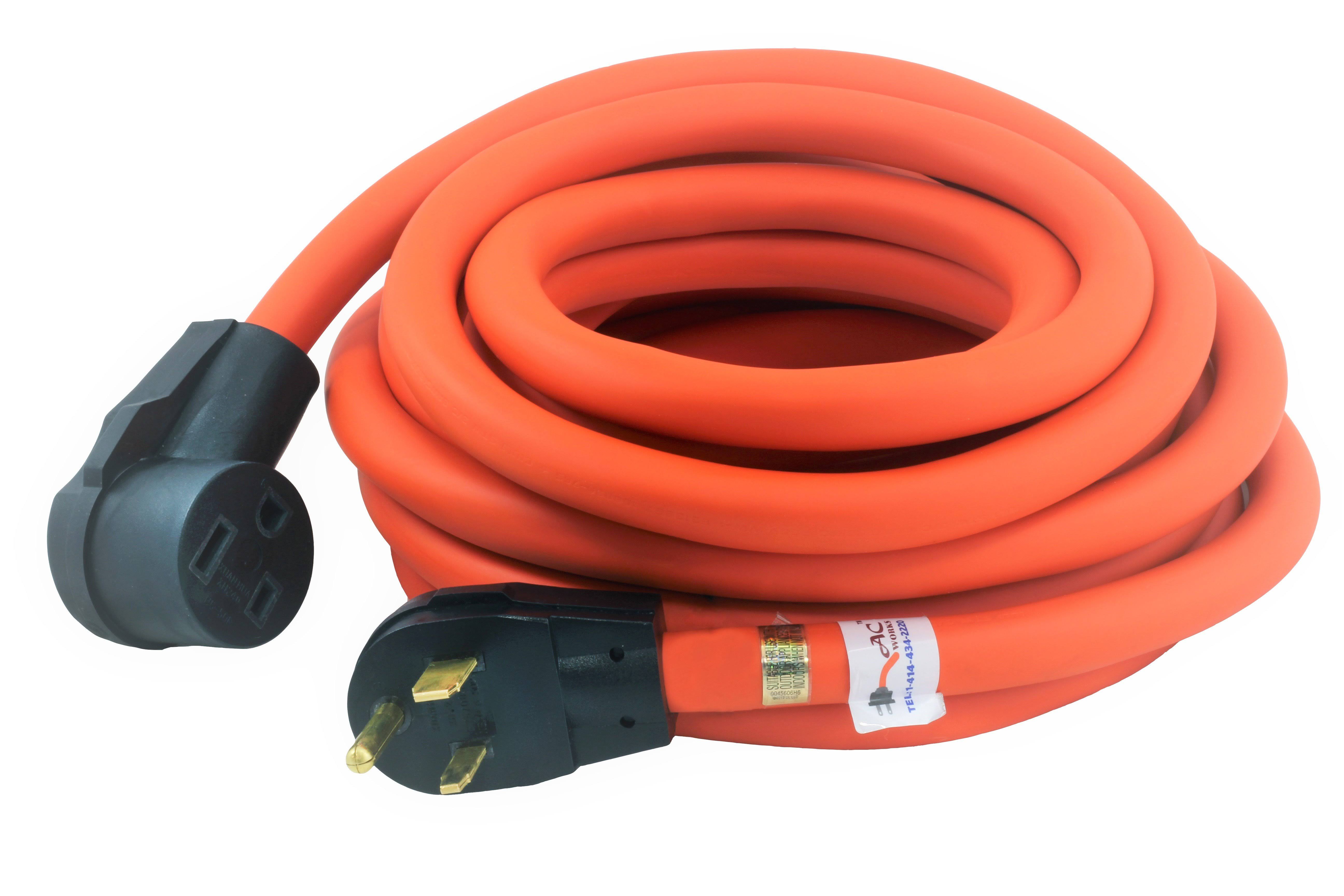 AC Works Heavy Duty Durable Extension Cord (25ft NEMA 6-50 Welder)