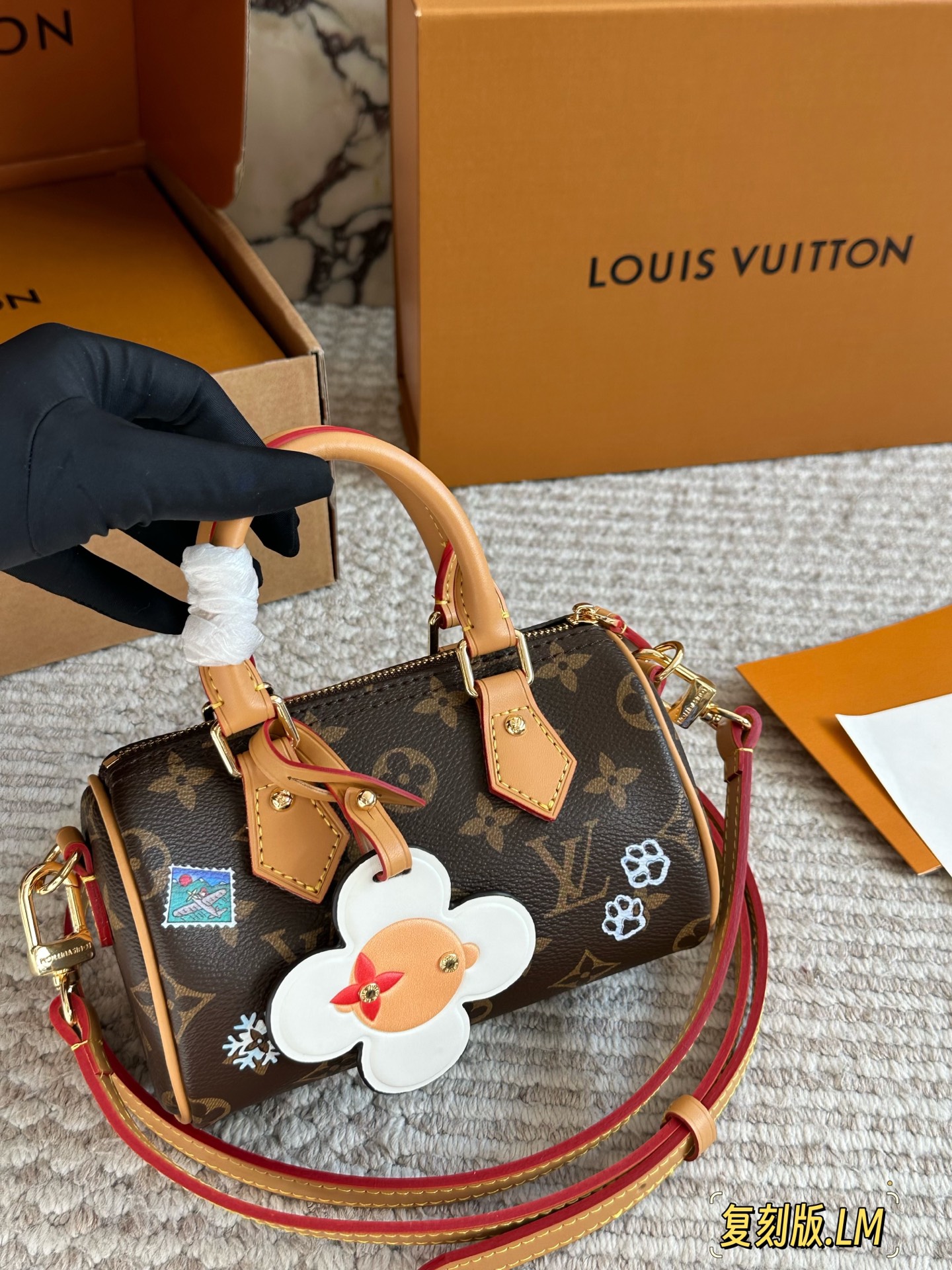 LV Vivienne Christmas Limited Edition Nano Speedy - cnluxepick