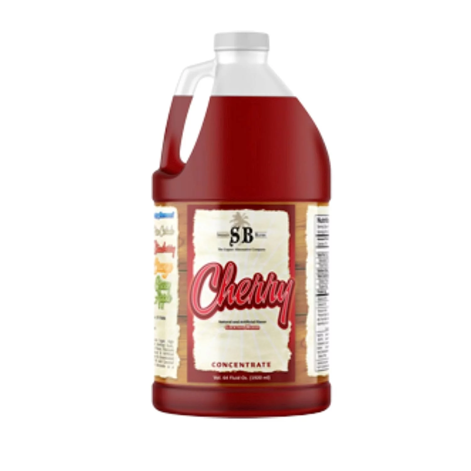 Specialty Blends Cherry Flavored Syrup Cocktail Mixer Concentrate, Made with Organic Cherry Flavor Syrups For Drinks, 1/2 Gallon Pack of 1 - with Bonus Worldwide Nutrition Multi Purpose Key Chain