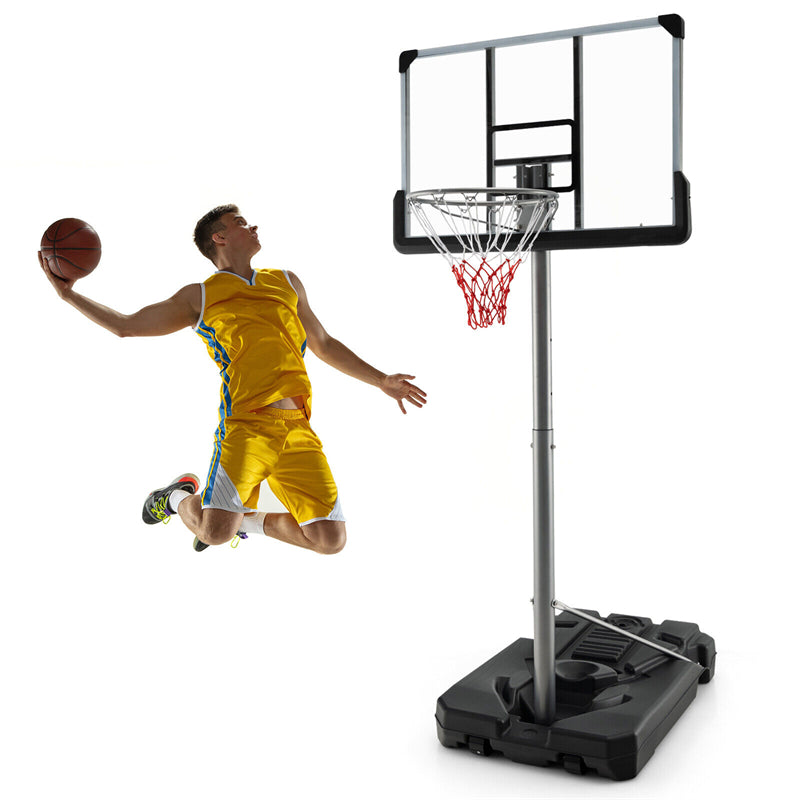 2026 Portable Outdoor Basketball Hoop 64’’-79’’ Adjustable Poolside Basketball Goal System with 44