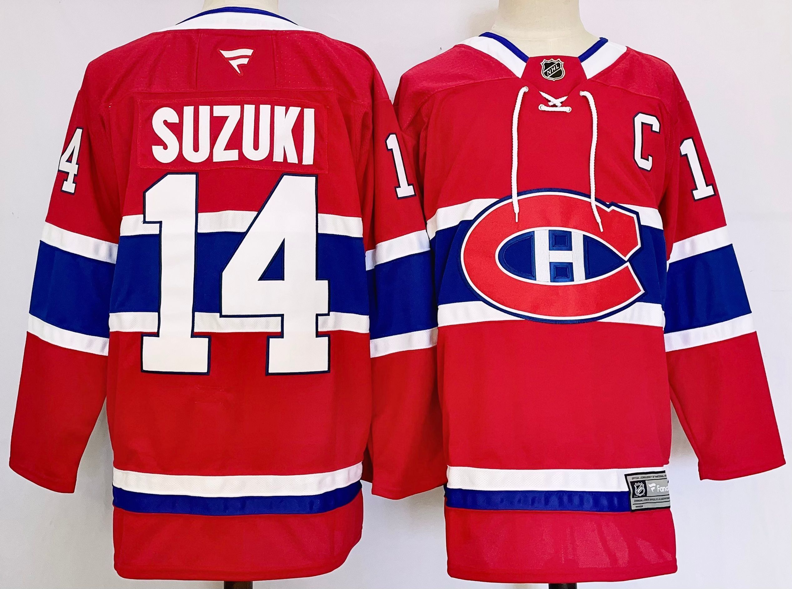 Men's Montreal Canadiens Nick Suzuki #14 Fanatics Red Player Jersey