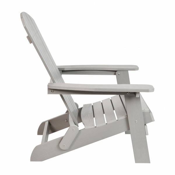 AllWeather Poly Resin Folding Adirondack Chair